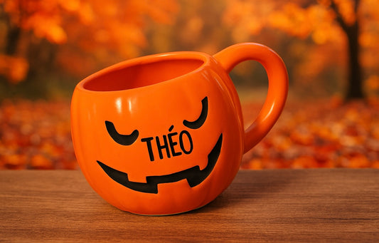 Mug Citrouille Personnalisé " Édition Halloween"